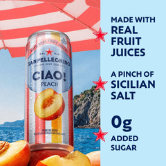 Sanpellegrino CIAO! Peach - 6pk/11.15 fl oz Cans