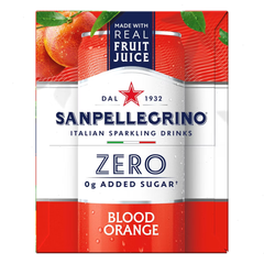 Sanpellegrino Zero Blood Orange Italian Sparkling Beverage - 6pk/11.15 fl oz Cans