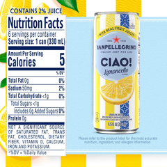 Sanpellegrino CIAO Limoncello Sparkling Water - 6pk/11.15 fl oz can