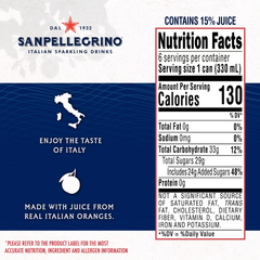 Sanpellegrino Blood Orange Italian Sparkling Beverage - 6pk/11.15 fl oz Cans