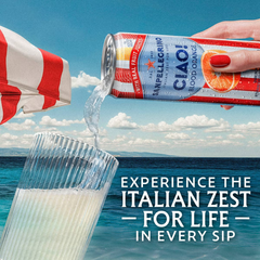 Sanpellegrino CIAO! Blood Orange Flavored Sparkling Water with Real Fruit Juices - 6pk/11.15 fl oz Cans