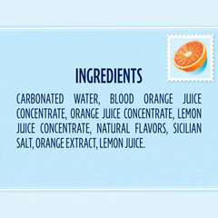 Sanpellegrino CIAO! Blood Orange Flavored Sparkling Water with Real Fruit Juices - 6pk/11.15 fl oz Cans