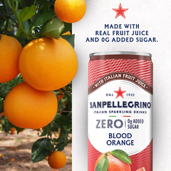 Sanpellegrino Zero Blood Orange Italian Sparkling Beverage - 6pk/11.15 fl oz Cans