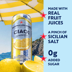 Sanpellegrino CIAO Limoncello Sparkling Water - 6pk/11.15 fl oz can
